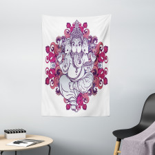 Elephant Eastern Style Tapestry