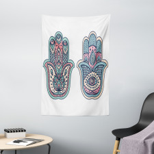 Boho Evil Eye Lotus Tapestry