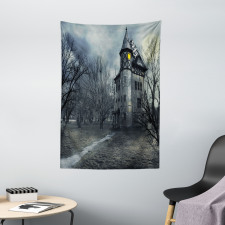 Gothic Haunted House Tapestry