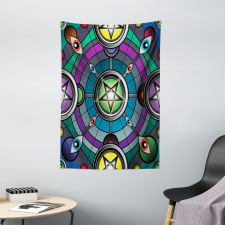 Pentagram Evil Eyes Tapestry