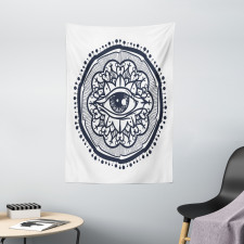 Retro All Seeing Eye Art Tapestry