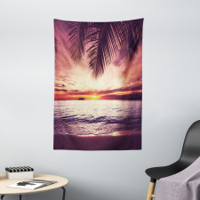 Sunset Ocean Waves Tapestry