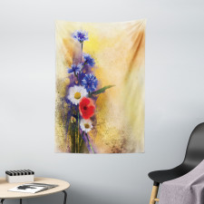 Poppy Chamomile Spring Tapestry