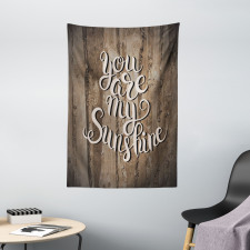 Romantic Words Wooden Tapestry