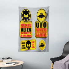 Warning Alien Danger Tapestry