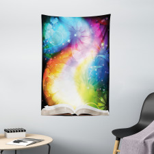 Fairy Tale Book Rainbow Tapestry