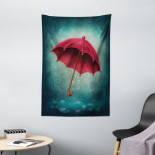 Retro Autumn Umbrella Tapestry