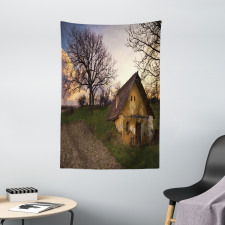 Battered Stone House Tapestry