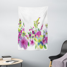 Watercolor Garden Tapestry