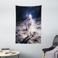 Moon Surface Journey Tapestry