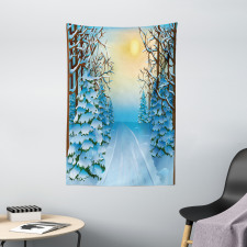 Cartoon Landscape Tapestry