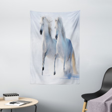 Wintertime Horse Animal Tapestry