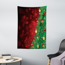 Jingle Bells Trees Tapestry