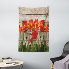 Blooming Poppy Flowers Tapestry