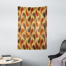 Tiling Wavy Shapes Tapestry