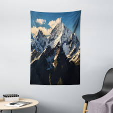 View of Alps Mountain Tapestry