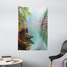 Chinese Wood Canal Tapestry