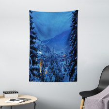 Winter Forest Trees Tapestry