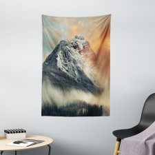 Snowy Peak Mountain Tapestry