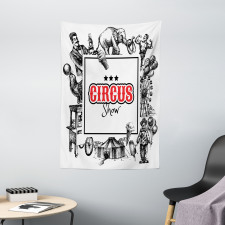 Circus Show Magician Tapestry