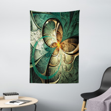 Surreal Flowers Motif Tapestry