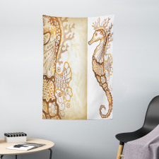 Seahorse Exotic Fishes Tapestry