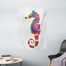 Funny Colorful Fauna Tapestry