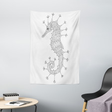 Seahorse Heraldic Art Tapestry