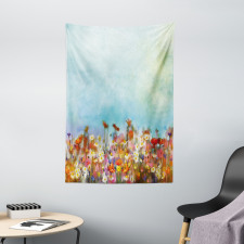 Flower Field Watercolor Tapestry