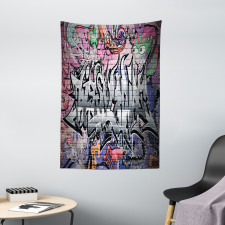 Graffiti Grunge Wall Art Tapestry