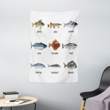 Aquatic Animal Composition Tapestry