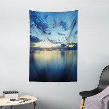 Dusk over Tropical Lagoon Tapestry
