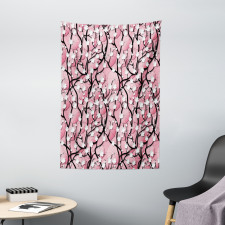 Sakura Tree Umbrellas Tapestry