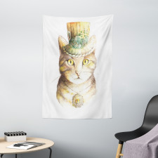Watercolor Effect Animal Tapestry