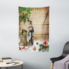 Snowman in the Garden Tapestry