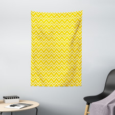 Chevron Pattern Yellow Tapestry