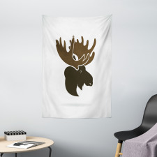 Canadian Deer Head Tapestry