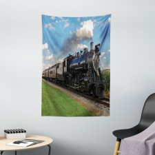 Countryside Train Tapestry