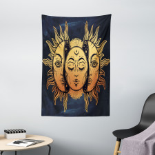 Mystic Moon Sun Tapestry