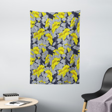 Contrast Tones Florets Tapestry