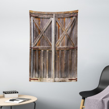 Old Wooden Warehouse Tapestry