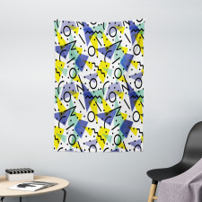 Geometric Retro Theme Tapestry