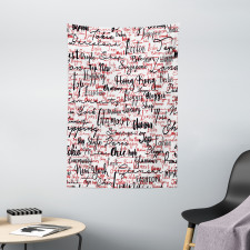 Popular Fashion Words Tapestry