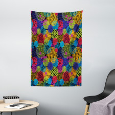 Geometric Sketchy Forms Tapestry