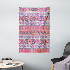 Retro Spring Aztec Art Tapestry