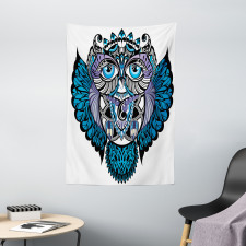 Owl Bird Animal Tattoo Tapestry