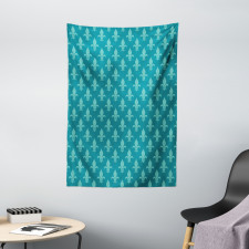 Retro Damask Pattern Tapestry