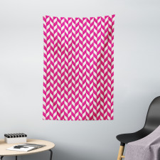 Vibrant Wavy Lines Tapestry