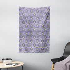 Ornate Floral Motifs Tapestry