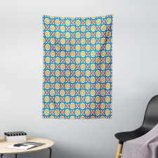 Big Small Circles and Dots Tapestry